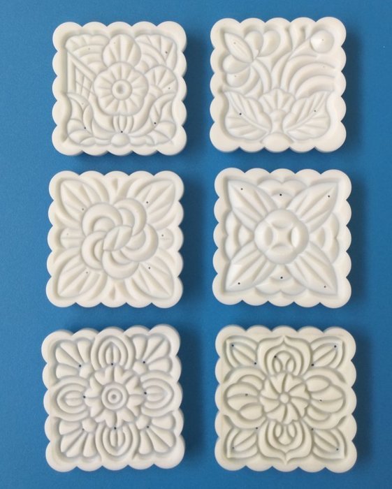 Giftshop12 Moon Cake Mold Traditional White Square Cookie Cutter Mold Extra Large 250g N3