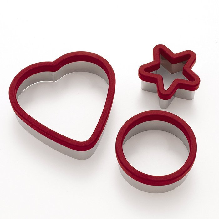 KitchenAid Gourmet Cookie Cutters (Red, Set of 3)