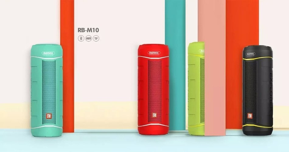 Remax RB-M10 Outdoor Bluetooth Speaker Portable Audio Player Sound Box Bluetooth V4.1 5W2 Speakers Green Color