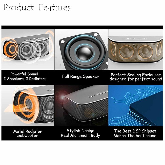 JB.lab HRS-10XB Full Range Bluetooth Speaker High Resolution Series HiFi Sound Silver N3