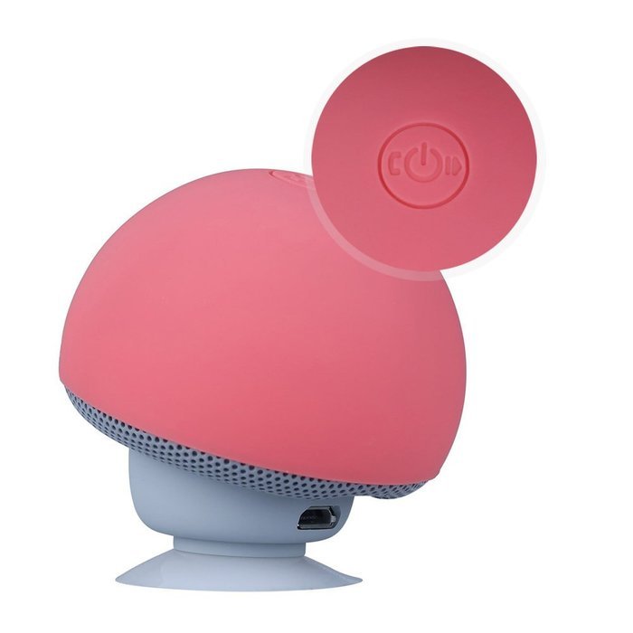 iSTYLE Mini Mushroom Style Bluetooth Wireless Speaker With Suction Cup & Built-in Microphone Compatible with Most... N13