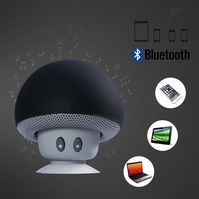 iSTYLE Mini Mushroom Style Bluetooth Wireless Speaker With Suction Cup & Built-in Microphone Compatible with Most... N16