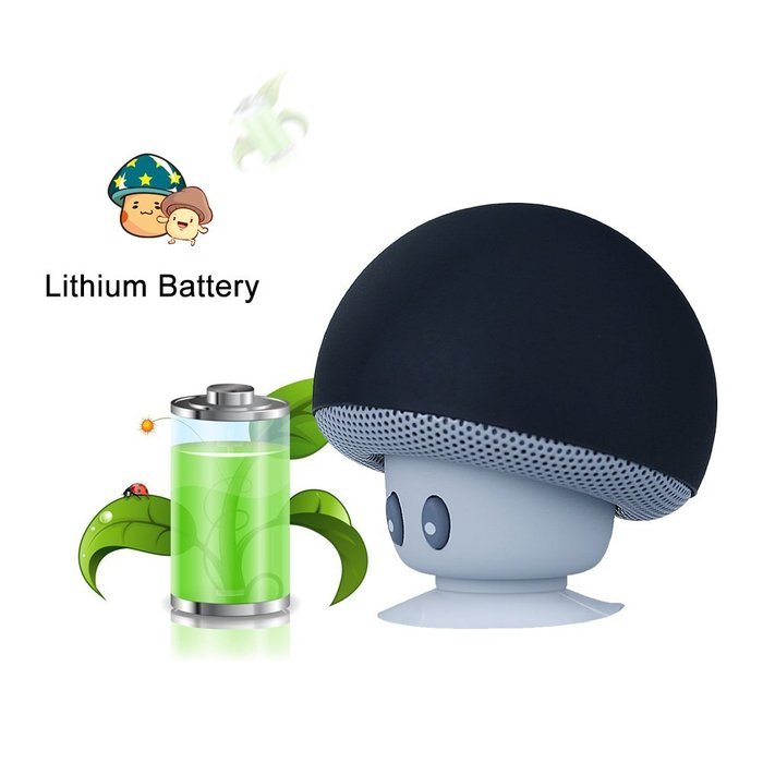 iSTYLE Mini Mushroom Style Bluetooth Wireless Speaker With Suction Cup & Built-in Microphone Compatible with Most... N19