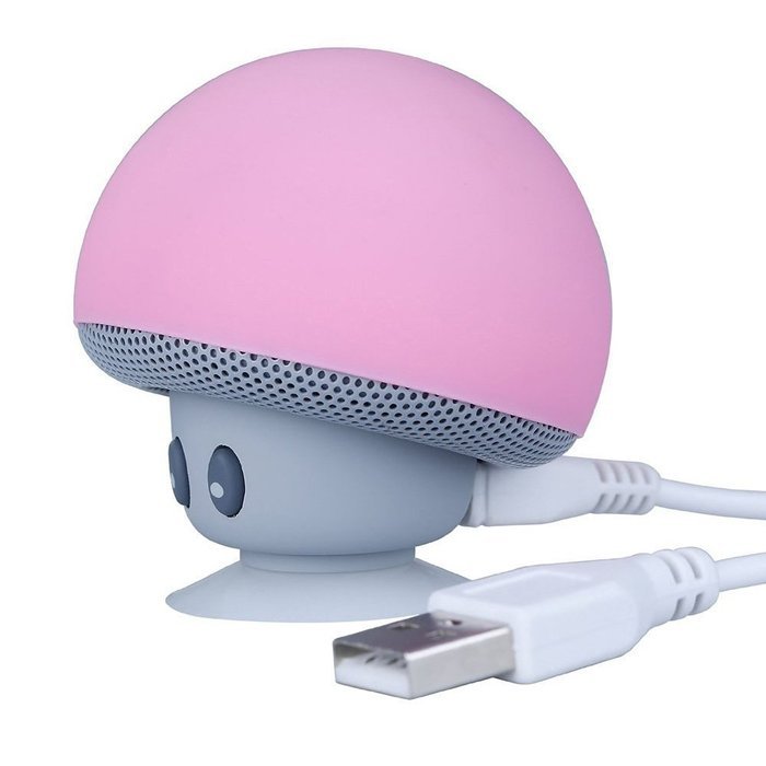 iSTYLE Mini Mushroom Style Bluetooth Wireless Speaker With Suction Cup & Built-in Microphone Compatible with Most... N29