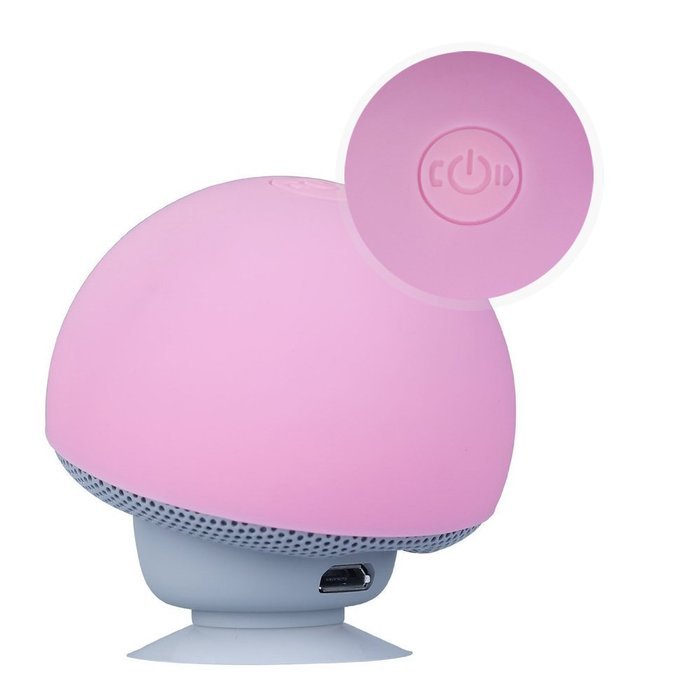 iSTYLE Mini Mushroom Style Bluetooth Wireless Speaker With Suction Cup & Built-in Microphone Compatible with Most... N30