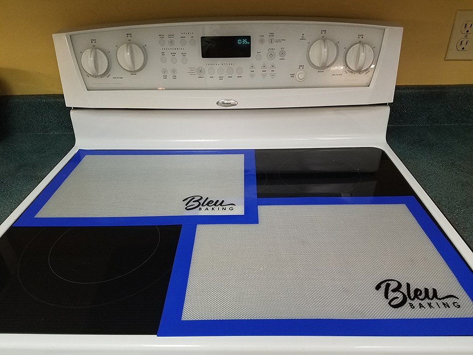 Bleu Baking Silicone Mat (2 Pack) &ndash; Non-Stick Silicone Mat For Rolling Dough, Baking Cookies, Pastries & Artisanal... N3