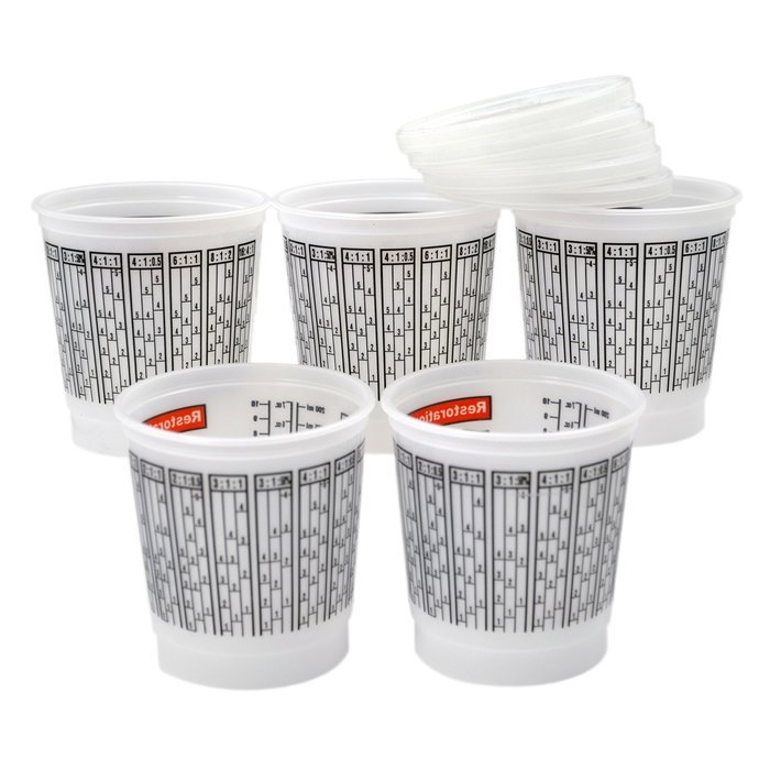 Universal Paint Mixing Cups 5 PIece Set 1/2 Pint
