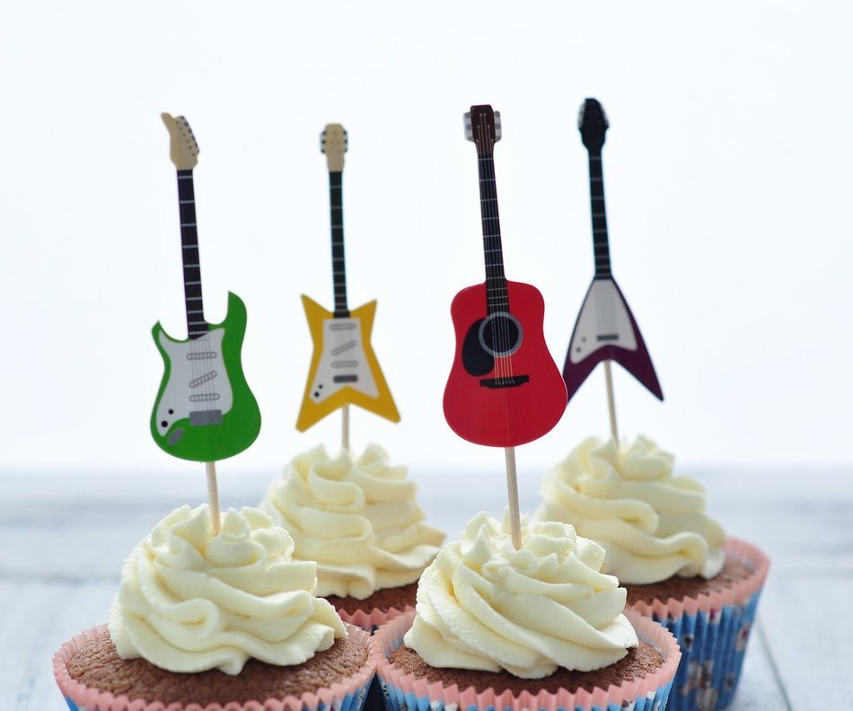BeBeFun Cupcake Decorative Toppers Cowboys Shape Cupcake Decorating Tools for Party Supplies 24 Pieces in Pack... N6