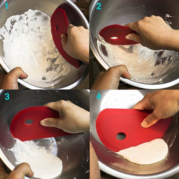 Zoie + Chloe Multi-Purpose Silicone Scraper - Bowl Dough Icing Dish Pot Pan & More N5
