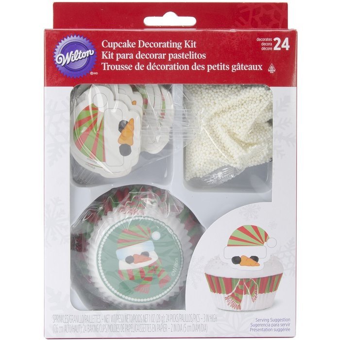 Wilton 415-1821 Cupcake Decorating Kit, Snowman