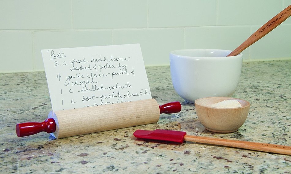 Fletchers' Mill Rolling Pin Recipe Holder N2