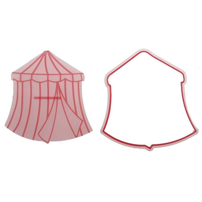 Sweet Elite Tools- Circus Tent Cutter and Embosser for Fondant, Gumpaste or Cookies By Cakegirls