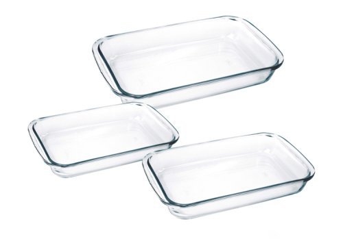 Marinex 3-Piece Rectangular Baking Dish Set, Gift-Boxed