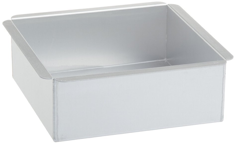 Ateco 6 by 6 by 3-Inch Professional Square Baking Pan N4