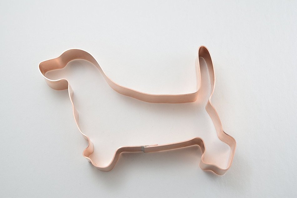 The Basset Hound Copper Cookie Cutter N2