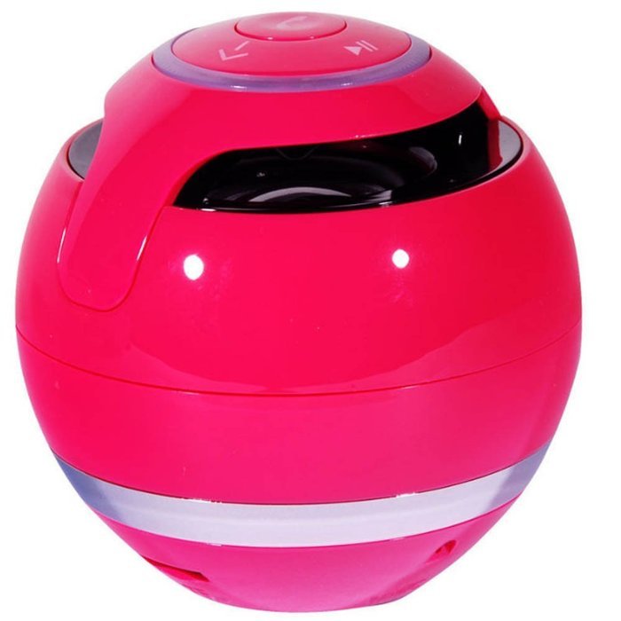 Muangan Portable Super Bass Mini Bluetooth Wireless Speaker (Hot red)