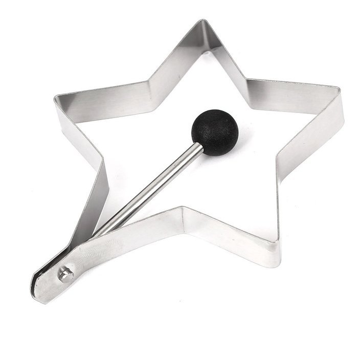 uxcell Stainless Steel Kitchen Non-stick Frying egg Mold Mould Omelette Egg Pancake Ring Shaper with Collapsible... N5