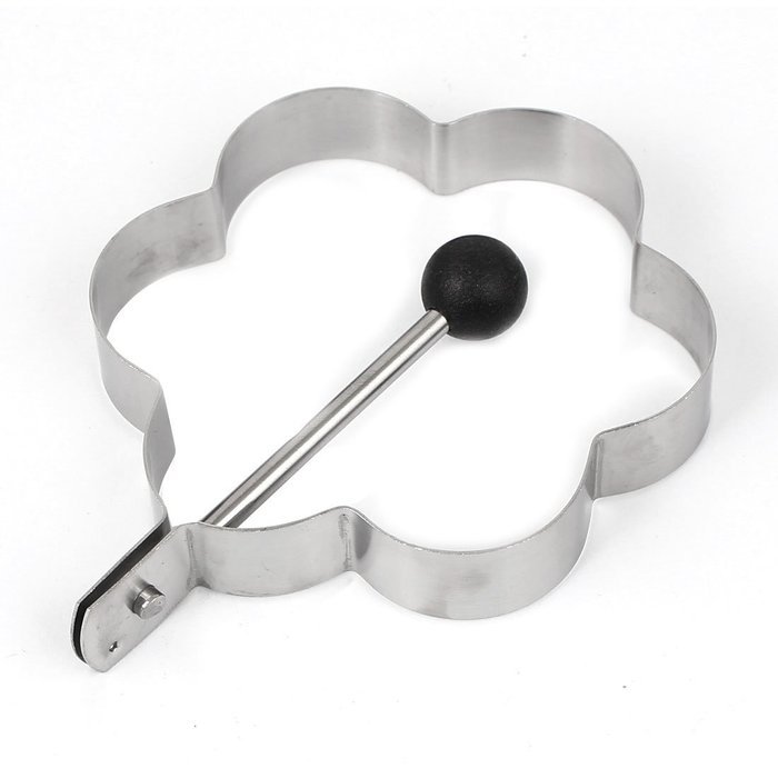 uxcell Stainless Steel Kitchen Non-stick Frying egg Mold Mould Omelette Egg Pancake Ring Shaper with Collapsible... N21