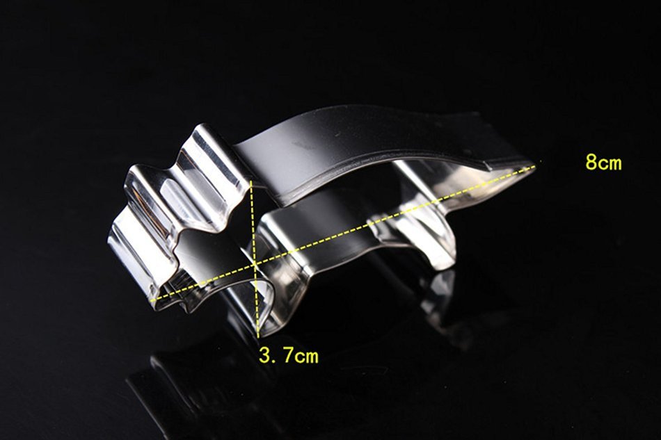 Yatim 4pcs Stainless Steel Dinosaur Shape Cookie Biscuit Fondant Cookie Cutter Mold for Baking Mold N3