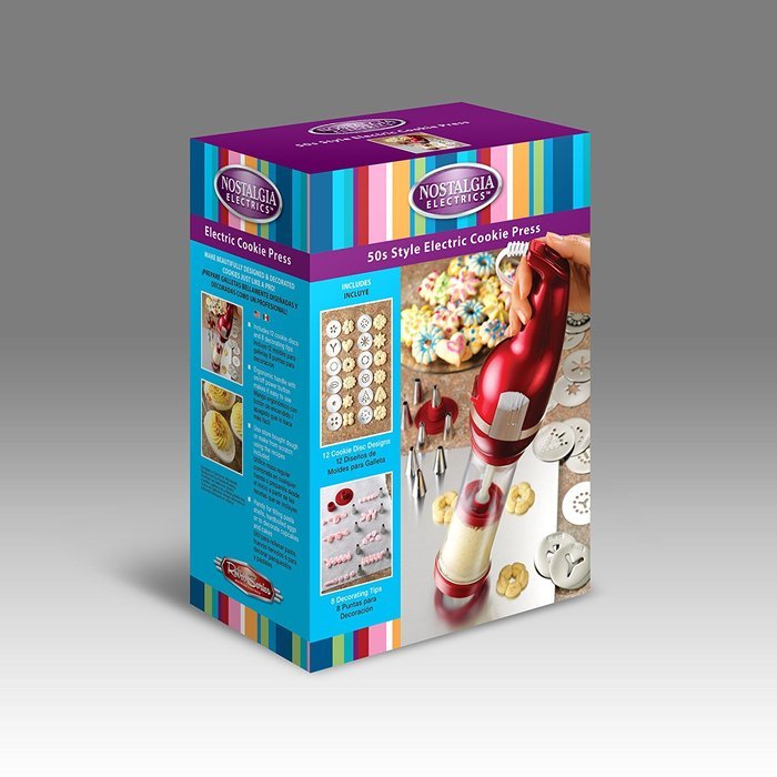 Nostalgia Electrics CDP200RED Retro Series Cookie Dough Press N2