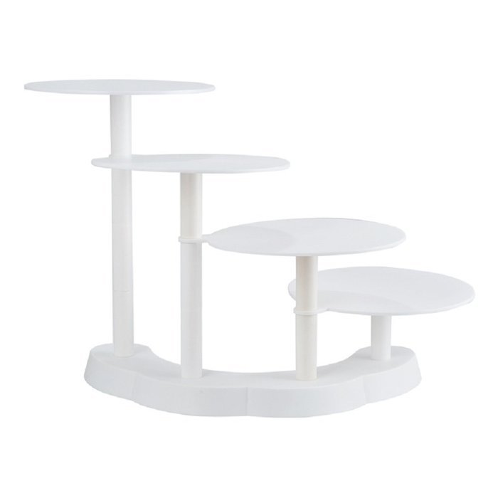 Gracelove Celebration Party Wedding Multilayer Plastic 4Tier Cake Rack Display Cake Stand[US Stock] N2