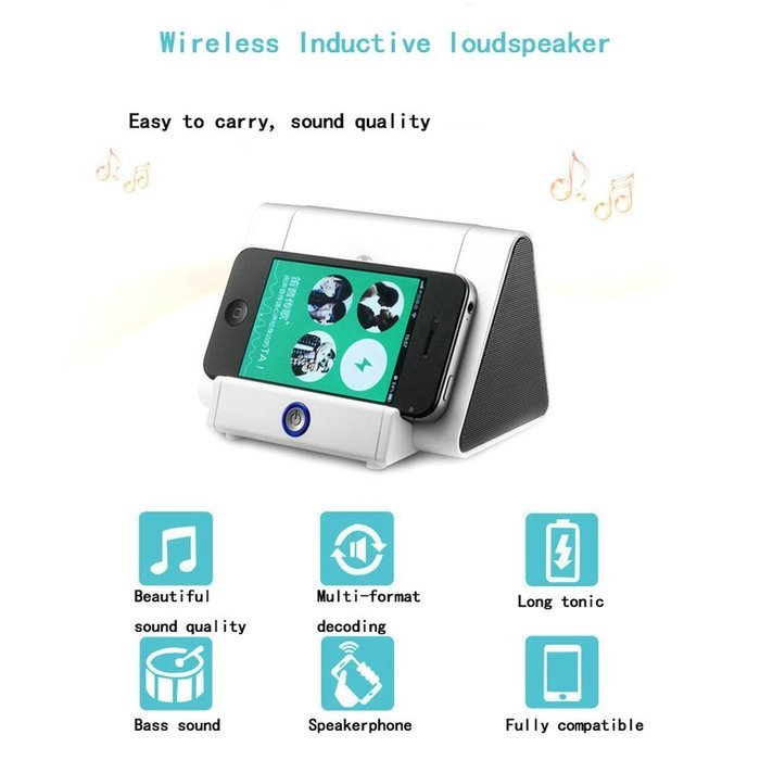 Lion roar creative magic wireless mini - smart sensor resonance speaker phone(white) N2