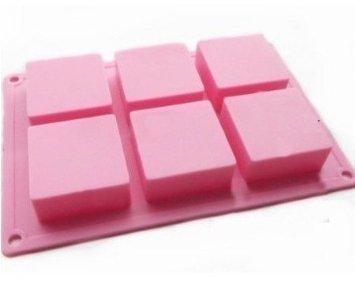 6 Cavities Square Silicone Cake Baking Mold Cake Pan Muffin Cups Handmade Soap Moulds Biscuit Chocolate Ice Cube...