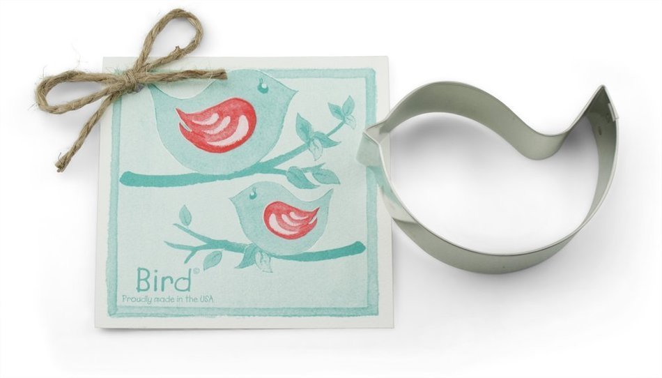 Bird Cookie and Fondant Cutter - Ann Clark - 3.4 Inches - US Tin Plated Steel