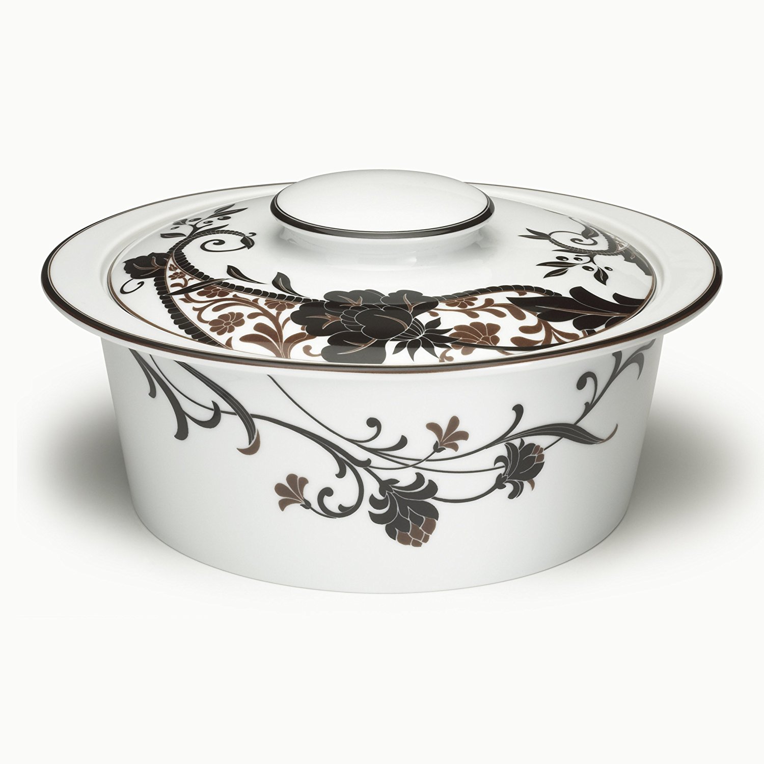 Mikasa Cocoa Blossom Round Casserole with Lid free image download