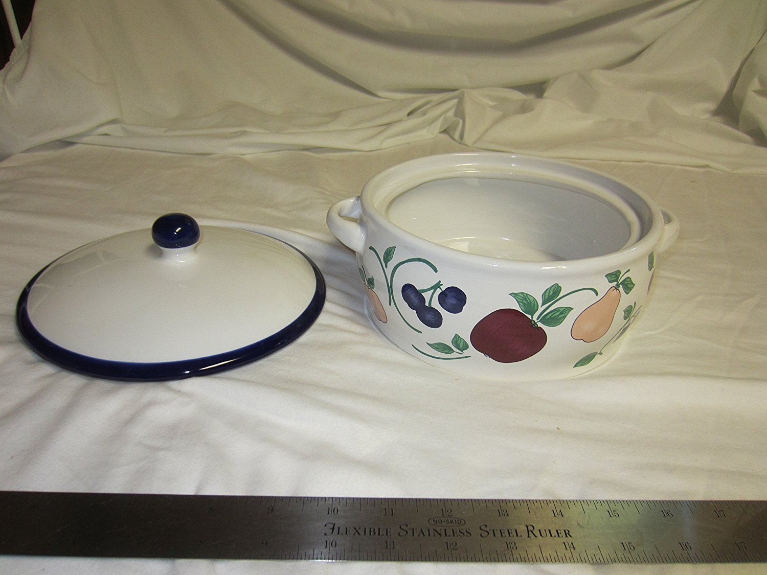 Princess House Orchard Medley 2qt. Covered Casserole N2 free image