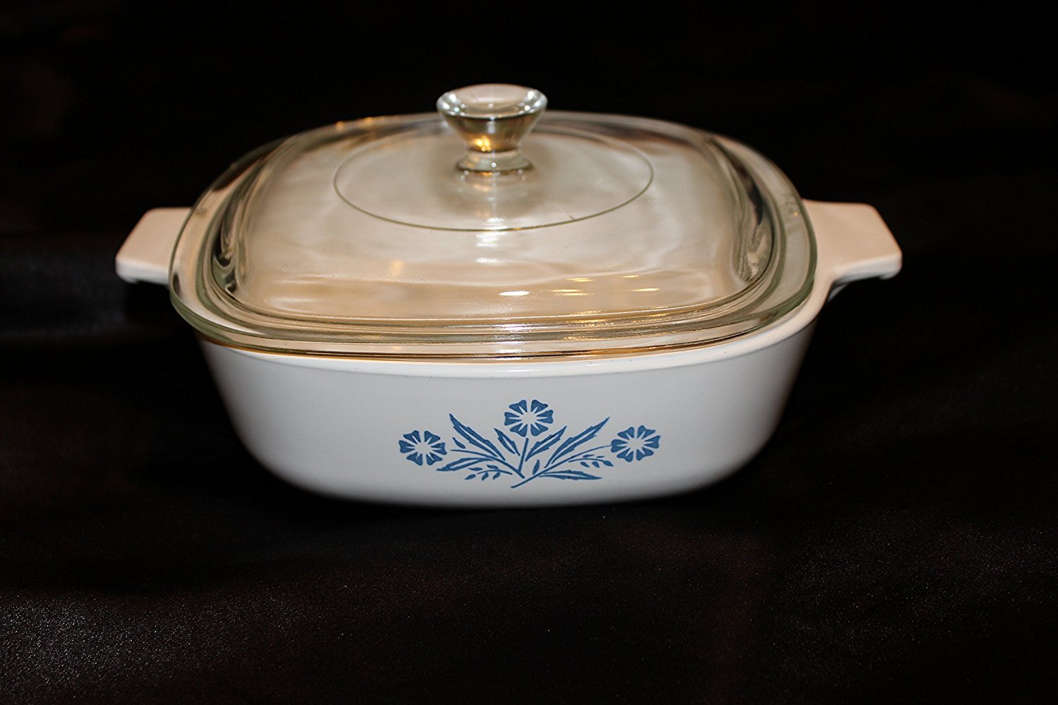 Corning Ware Blue Cornflower 1 Quart (P-1-B) Dish with Pyrex Lid (P-7-C ...