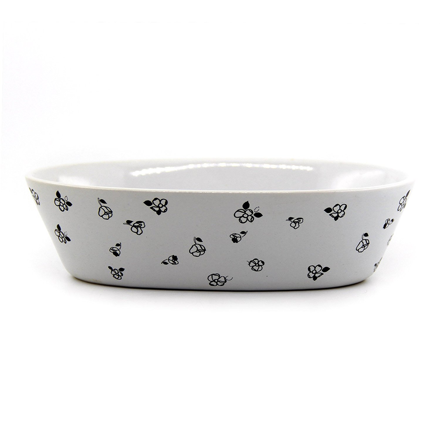 Porcelain Oval Au Gratin Baking Dish Floral Pattern 18 Oz N9 Free Image ...