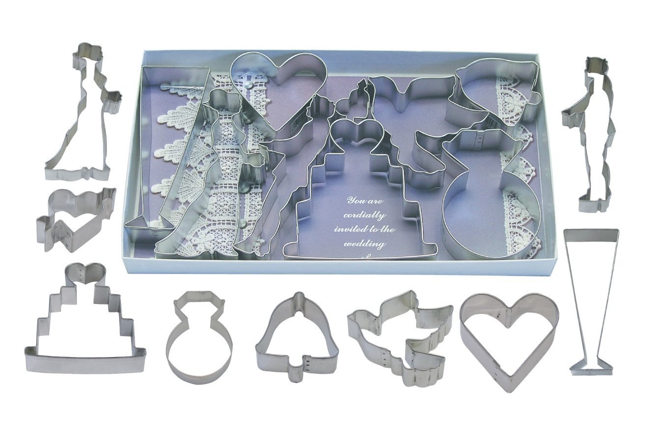 R m international best selling 9 piece set of wedding themed cookie