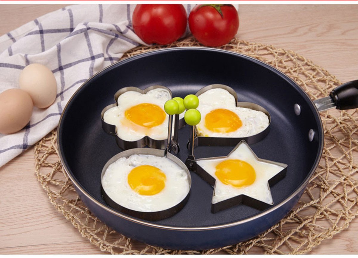 Mengda egg mold egg shaper egg ring pancake molds egg mould stainless