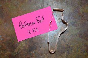 5 Inch Ballet Foot with Slipper Cookie Cutter N2