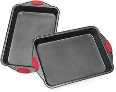 Elite Bakeware Extra Large Baking Pans with Nonstick Coating and Grip Handle, Pack of 2