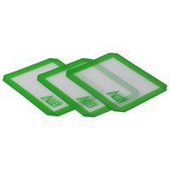 Silicone Alley, 3 Non-stick Silicone Mat Pad, Small Rectangle 5 X 4 Inch, Green N3