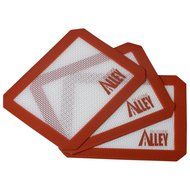 Silicone Alley, 3 Non-stick Silicone Mat Pad, Small Rectangle 5 X 4 Inch, Green N9