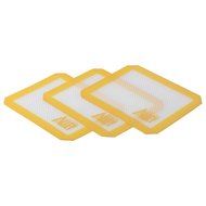 Silicone Alley, 3 Non-stick Silicone Mat Pad, Small Rectangle 5 X 4 Inch, Green N11