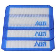 Silicone Alley, 3 Non-stick Silicone Mat Pad, Small Rectangle 5 X 4 Inch, Green N13