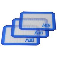 Silicone Alley, 3 Non-stick Silicone Mat Pad, Small Rectangle 5 X 4 Inch, Green N14