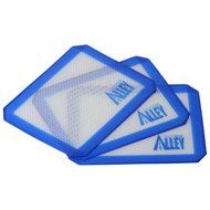 Silicone Alley, 3 Non-stick Silicone Mat Pad, Small Rectangle 5 X 4 Inch, Green N16