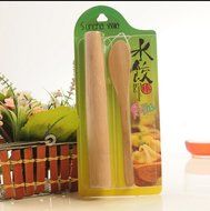 Bamboo Rolling Pin+Bamboo Spoon Dumpling and Pie Making Suits Pastry Making Set Baking Set