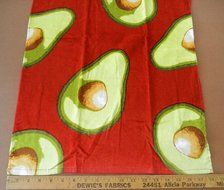 Kitchen Towel with Avocado images on it.- 28 inches x 18 inches - 100% Cotton - Great gift for chefs, cooks and... N4