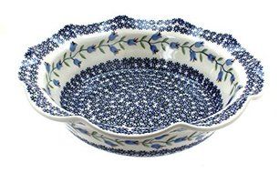 Polish Pottery Tulip Large Scallop Bowl