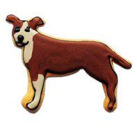 Cookie Cutter Pit Bull Profile (natural ears)