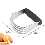 ShellMiMi Manual Stainless Steel Professional Baking Dough Blender Pastry Cutter with Blades