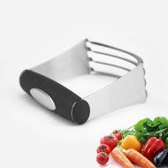 ShellMiMi Manual Stainless Steel Professional Baking Dough Blender Pastry Cutter with Blades N3