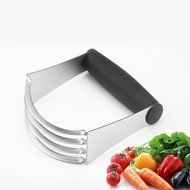 ShellMiMi Manual Stainless Steel Professional Baking Dough Blender Pastry Cutter with Blades N4