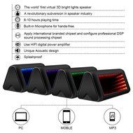 LED Bluetooth Speaker, ELEGIANT Portable Wireless Speaker with 3D Magic Mirror Design, Hands-free Calling with... N6